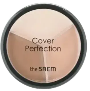 The Saem Cover Perfection Triple Pot Concealer 2 Contour Beige