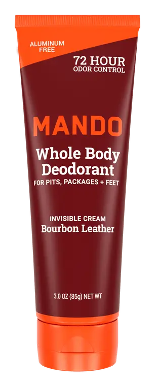 Mando Invisible Cream Deodorant Bourbon Leather