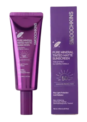 Smoochkins Pure Mineral Tinted Matte Sunscreen SPF50 PA++++
