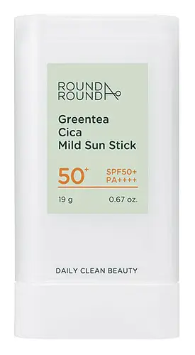 ROUND A'ROUND Green Tea Cica Sun Stick SPF 50+ PA++++