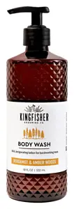 Kingfisher Grooming Co. Bergamot And Amber Woods Body Wash