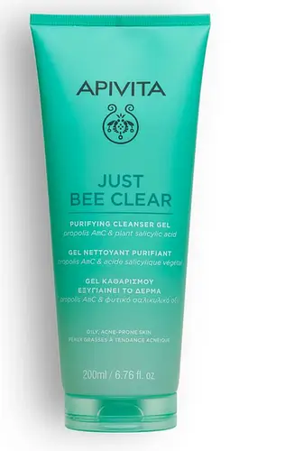 Apivita Natural Cosmetics Just Bee Clear Purifying Cleanser Gel