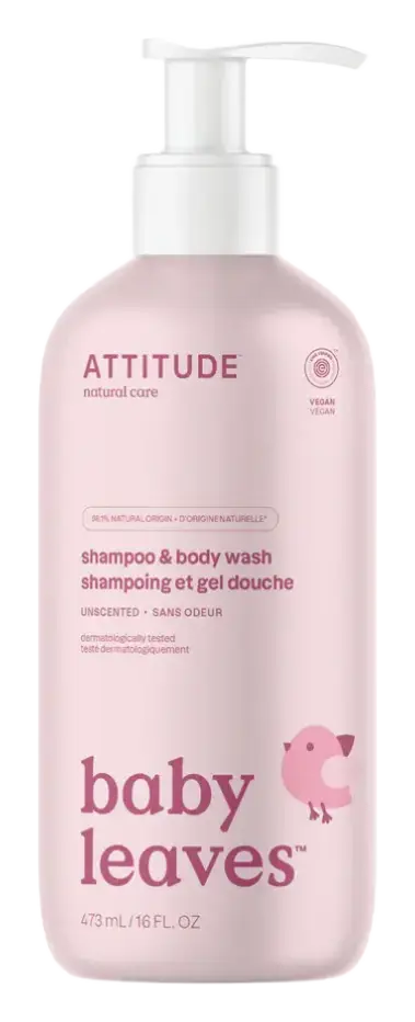 ATTITUDE Baby Leaves Shampoo & Body Wash Unscented