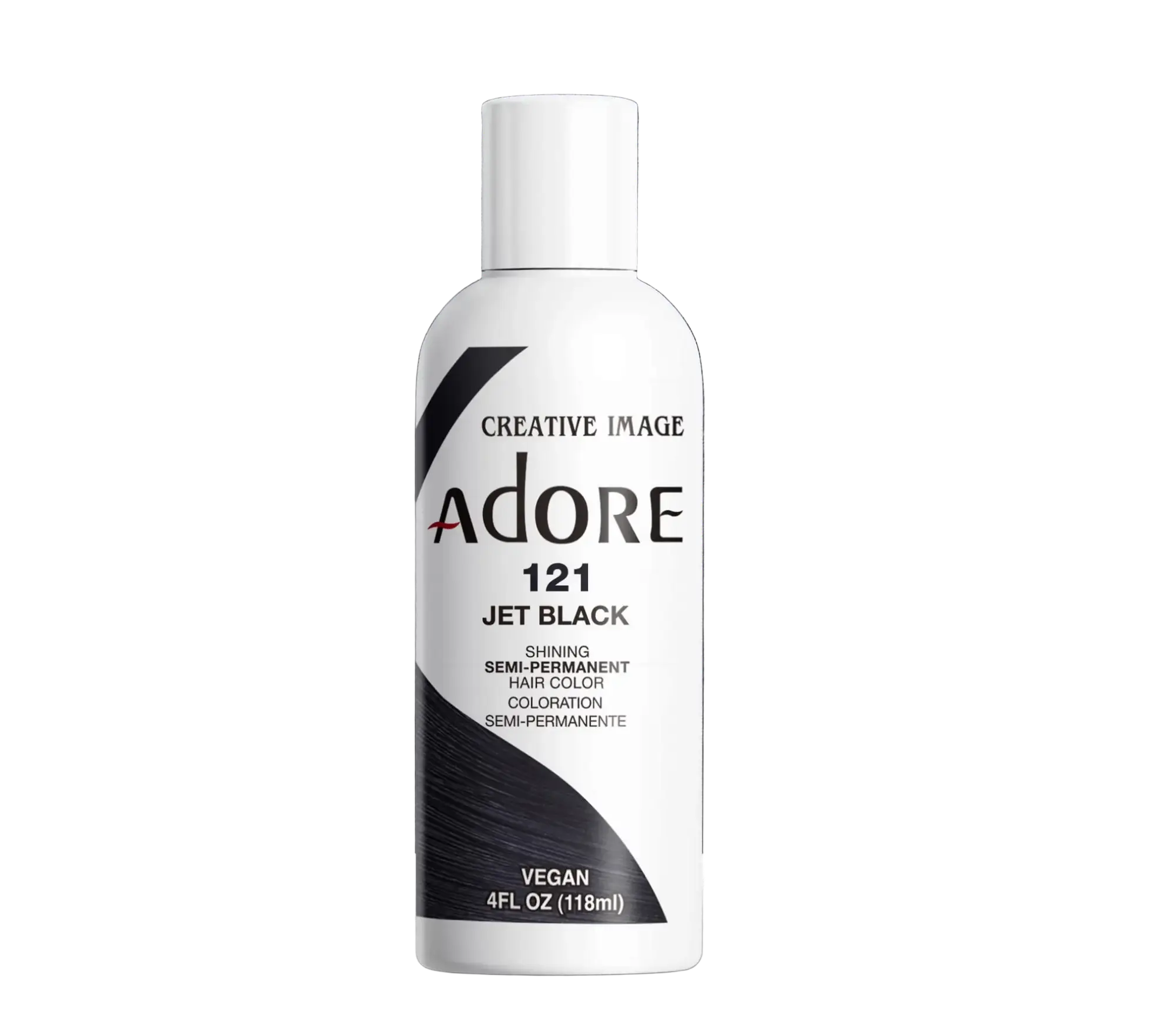 Adore Semi Permanent Hair Color 121 Jet Black