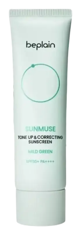Beplain Sunmuse Tone Up & Correcting Sunscreen Mild Green SPF50+ PA++++