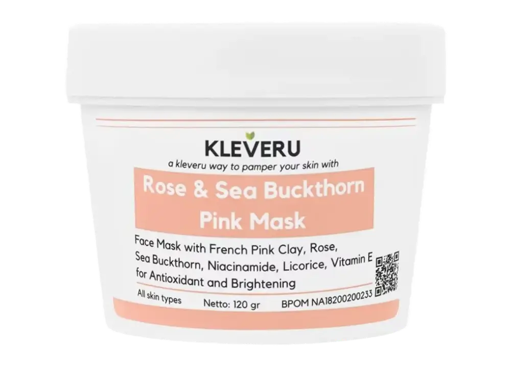 Kleveru Rose & Sea Buckthorn Pink Mask