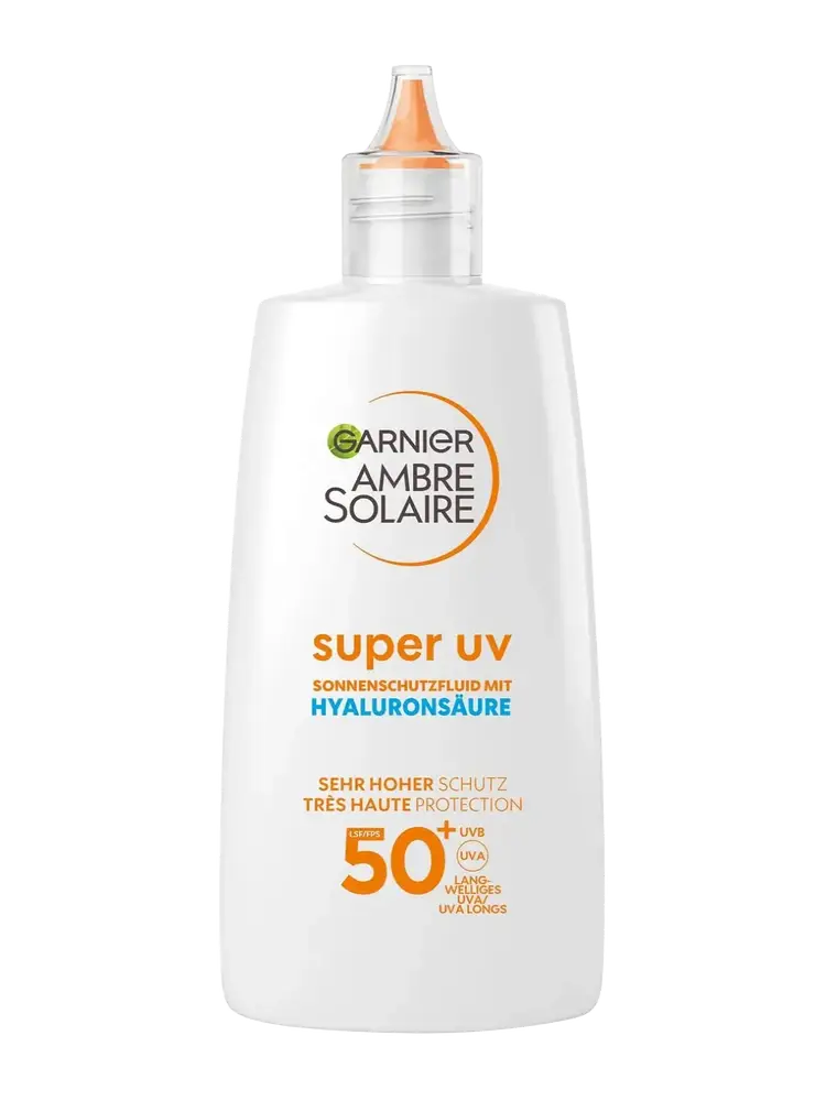 Garnier Ambre Solaire Super UV Hydrating Face Fluid SPF 50+ With Hyaluronic Acid Germany