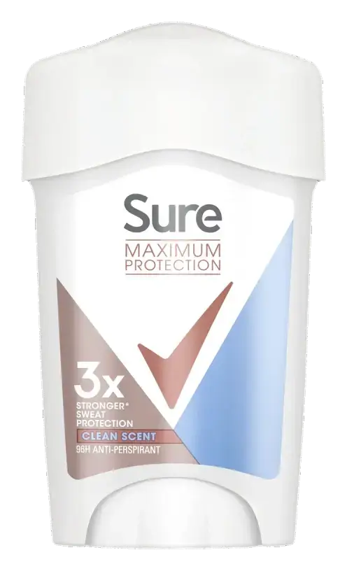 Sure Maximum Protection 96hr Clean Scent Antiperspirant Deodorant Stick Clean Scent