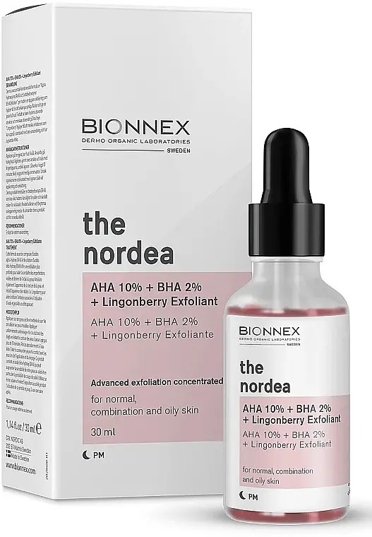 Bionnex The Nordea AHA 10% + BHA 2% + Lingonberry Exfoliant
