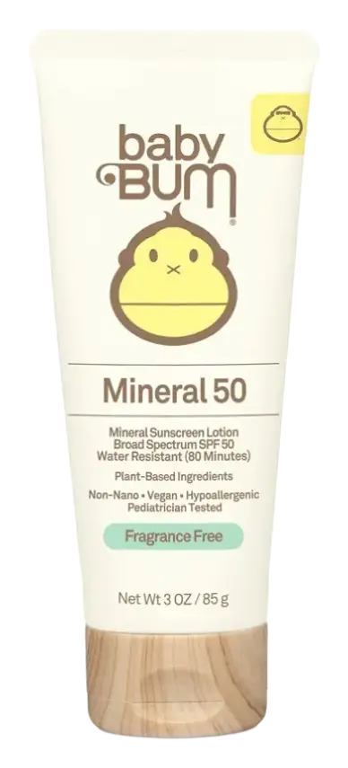 Sun Bum Baby Bum Mineral SPF 50 Sunscreen Lotion-Fragrance Free
