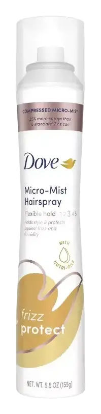 Dove Compressed Micro Mist Flexible Hold Frizz Protect Hairspray