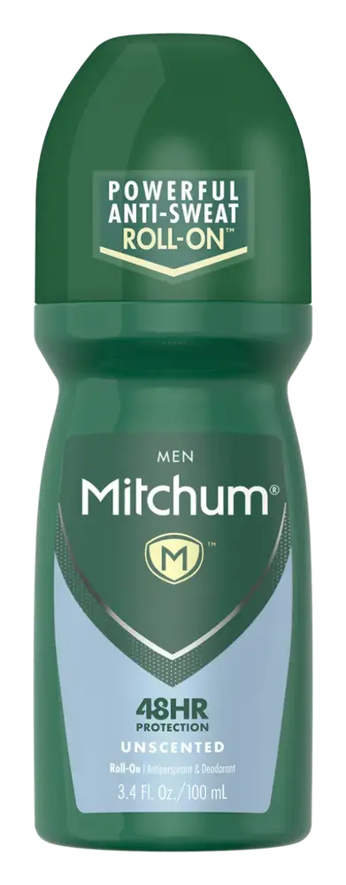 Mitchum Men's Roll On Unscented Deodorant