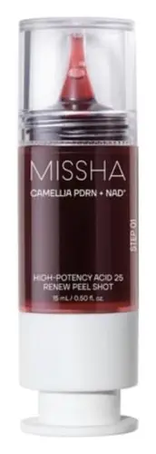 Missha Camellia PDRN NAD+ High-Potency Acid 25 Renew Peel Shot