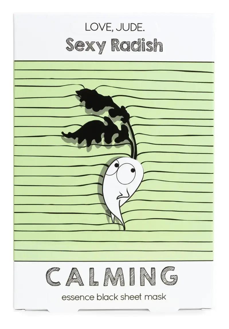 Love, Jude Sexy Radish Calming Essence Black Sheet Mask