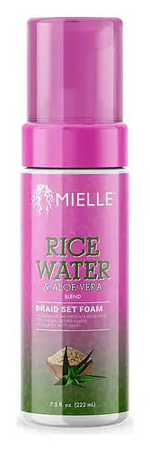 Mielle Organics Rice Water And Aloe Vera Braid Set Foam