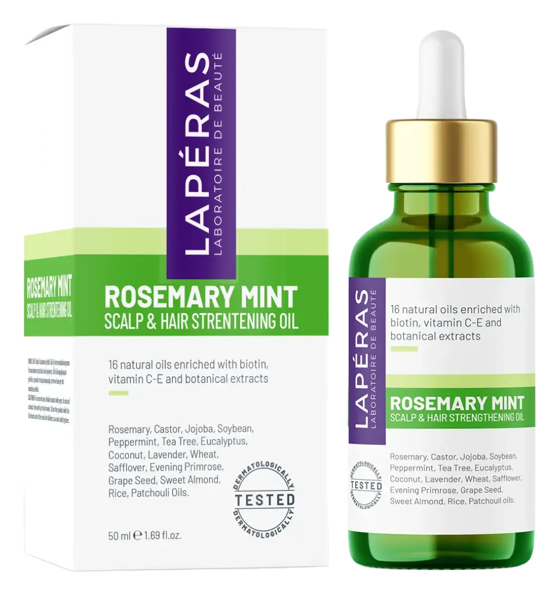 Laperas Rosemary Mint Scalp & Hair Strengtening Oil