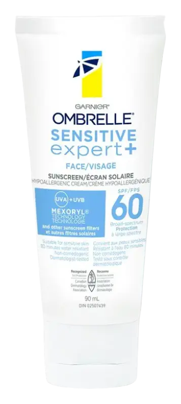Garnier Ombrelle Sensitive Expert+ Face Sunscreen Lotion SPF 60 Canada