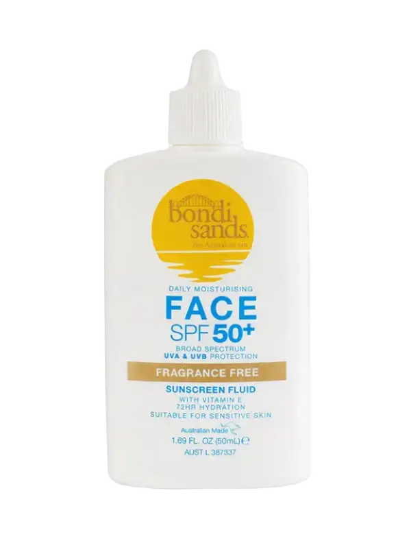 bondi sands SPF 50+ Daily Moisturising Fragrance Free Face Fluid