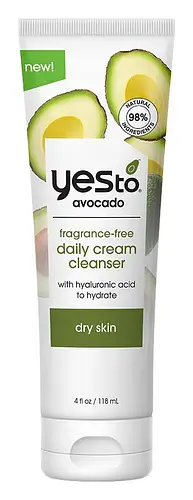 Yes To Avocado Fragrance Free Daily Cream Cleanser