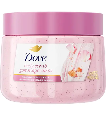 Dove Exfoliating Body Scrub Himalayan Salt & Rose Oil