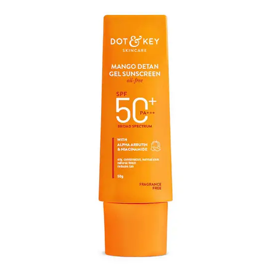 Dot & Key Skincare Mango + Detan Gel Oil Free Sunscreen  SPF 50+