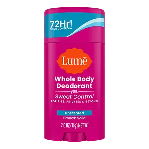 Lume Solid Stick Deodorant + Sweat Control Unscented