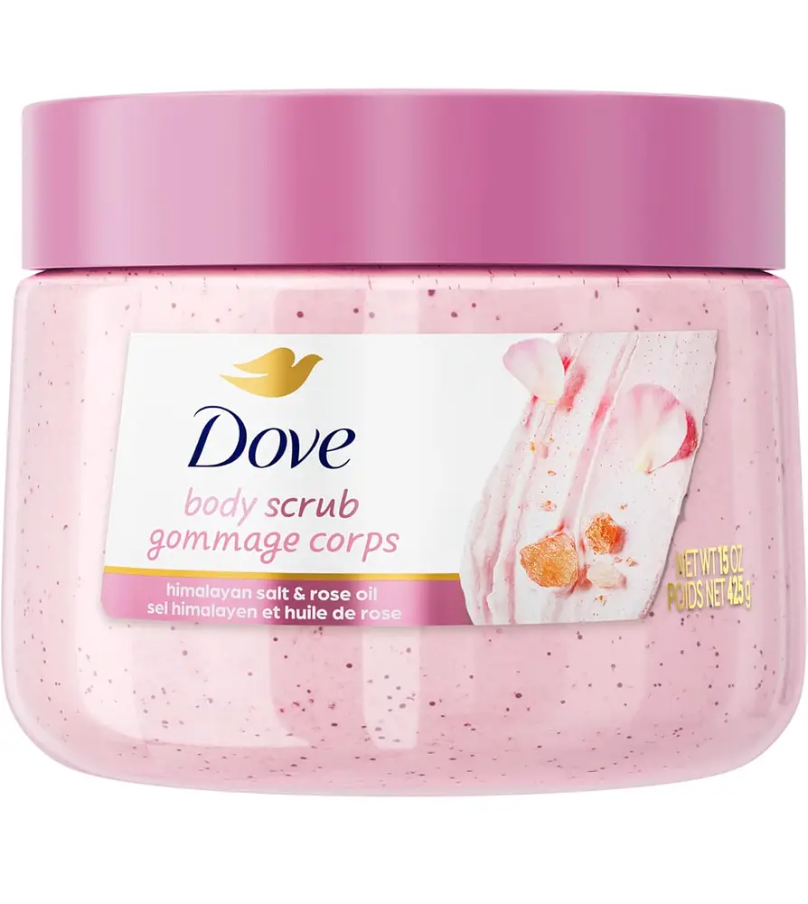 Dove Exfoliating Body Scrub Himalayan Salt & Rose Oil