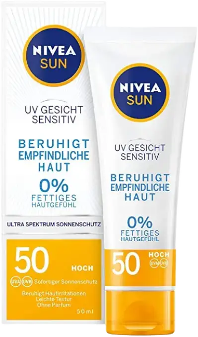 Nivea UV Face Sensitive Protect SPF 50 Germany