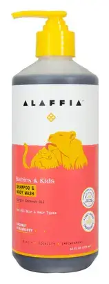 Alaffia Kids Shampoo & Body Wash Coconut Strawberry