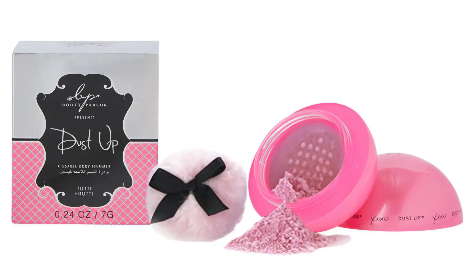 Booty Parlor Dust Up Kissable Body Shimmer Tutti Frutti