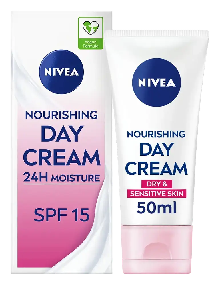 Nivea Nourishing Day Cream Dry & Sensitive Skin SPF 15 UK