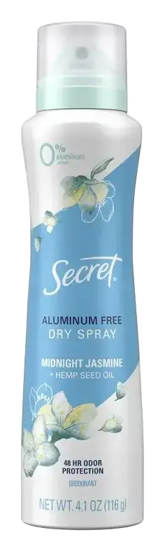Secret Aluminum Free Dry Spray Midnight Jasmine