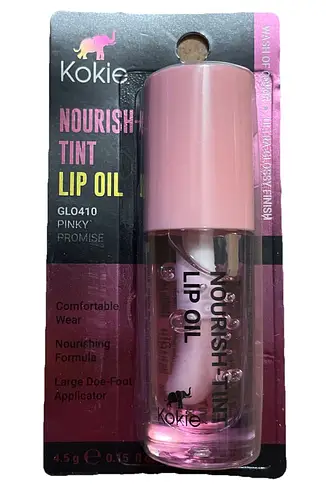 Kokie Cosmetics Nourish-Tint Lip Oil GLO410 Pinky Promise