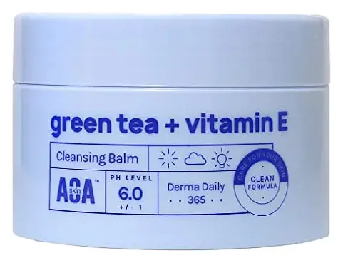AOA Skin Green Tea + Vitamin E Cleansing Balm