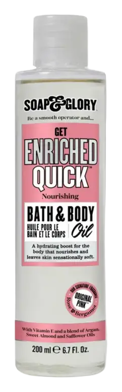 Soap & Glory Original Pink Get Enriched Quick Nourishing Bath & Body Oil