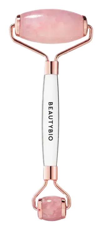 BeautyBio Rose Quartz Dual-Ended Face & Eye Roller