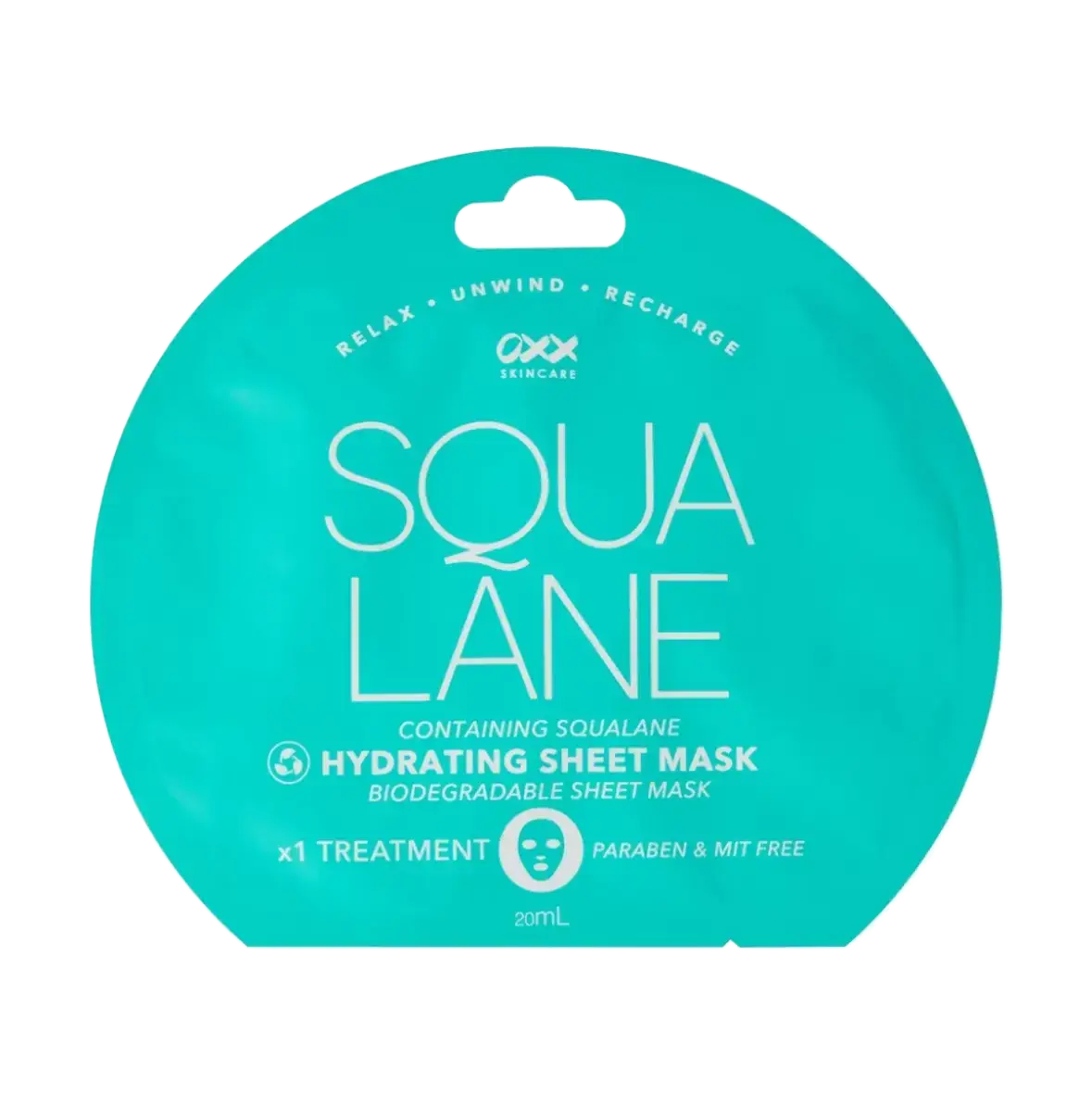 OXX Cosmetics Biodegradable Sheet Mask Squalane Hydrating