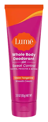 Lume Cream Tube Deodorant + Sweat Control Clean Tangerine