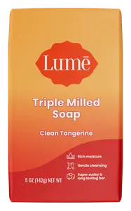 Lume Triple Milled Soap Bar Clean Tangerine
