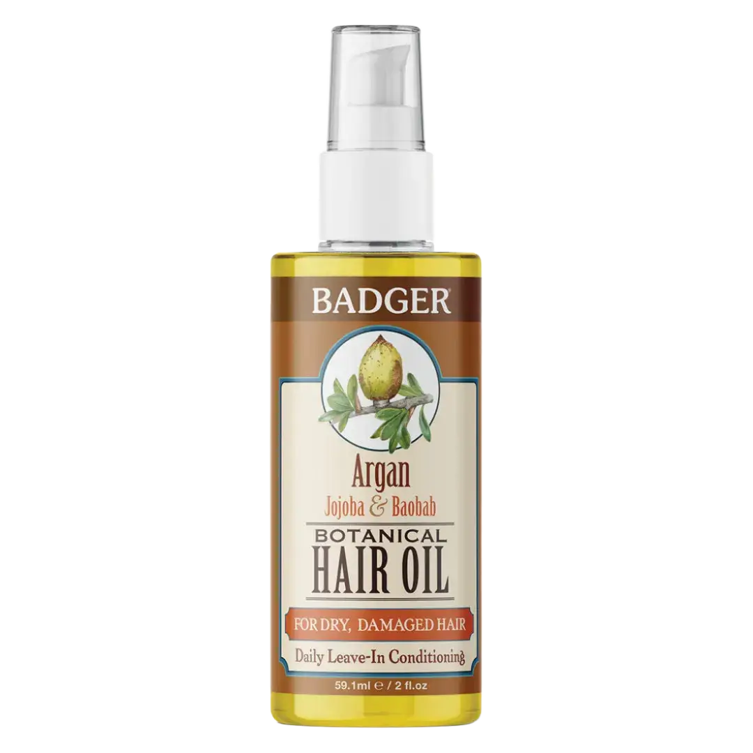 Badger Argan Hair Oil For Dry Damaged Hair