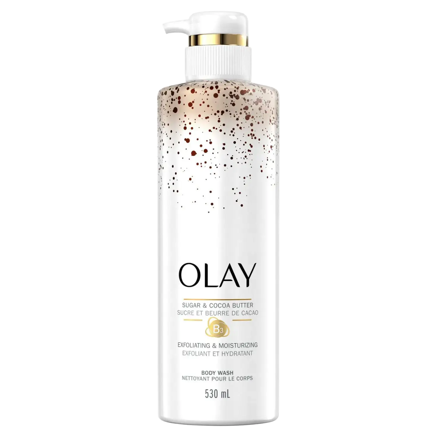 Olay Exfoliating & Moisturizing Body Wash with Sugar, Cocoa Butter and Vitamin B3