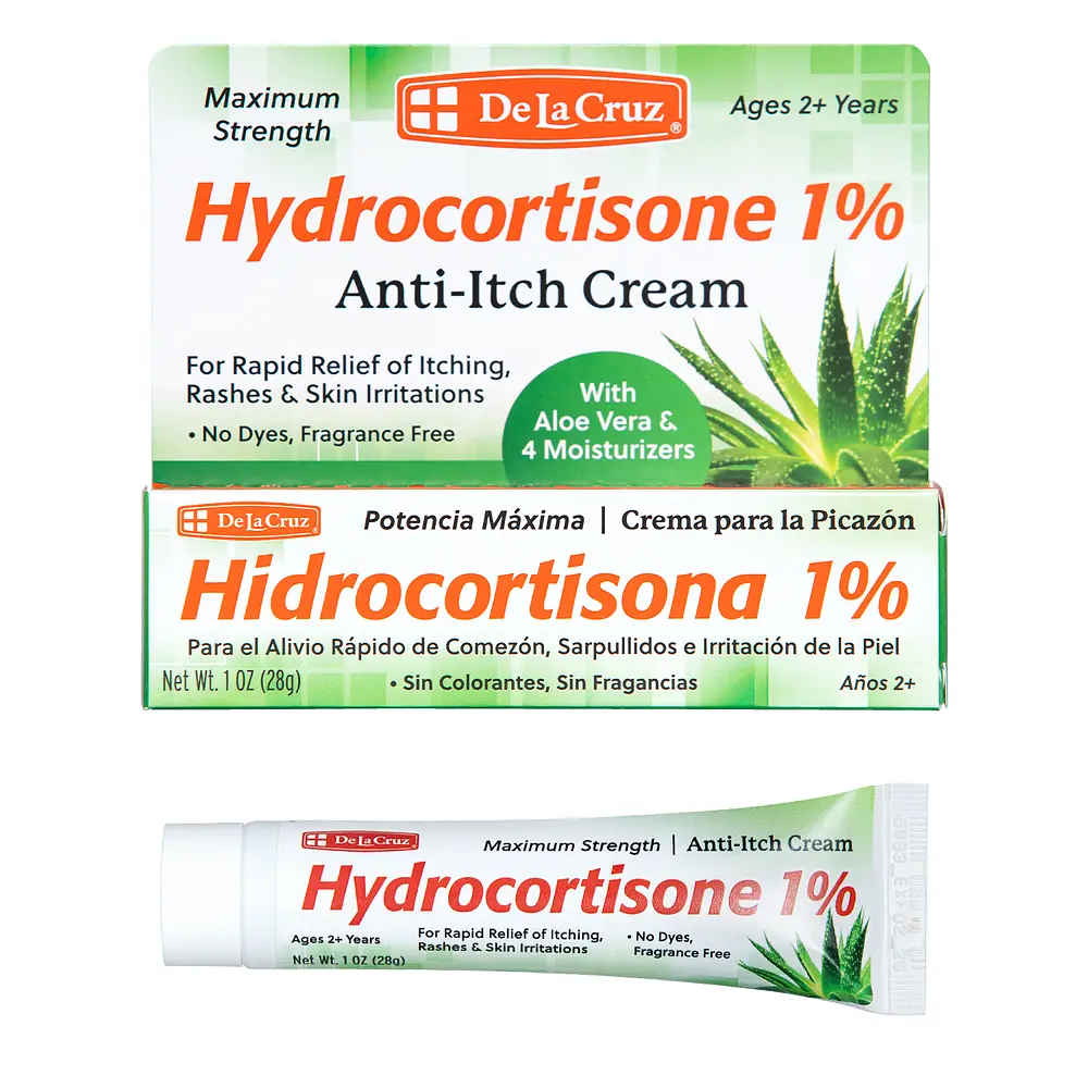 De La Cruz 1% Hydrocortisone Anti-Itch Cream
