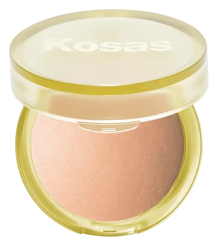 Kosas The Sun Show Glowy Warmth Baked Bronzer Waves