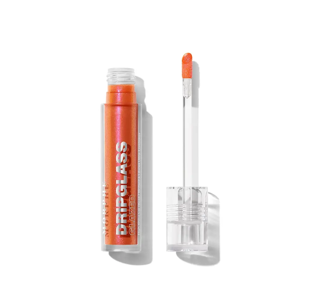 Morphe Dripglass Glazed High Shine Lip Gloss Peach Prism