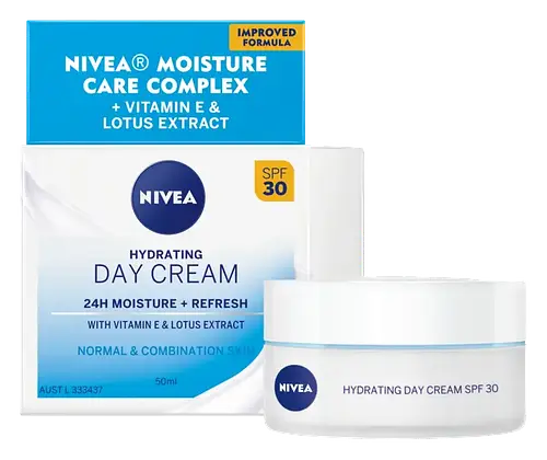 Nivea Hydrating Day Cream Normal Combination Skin SPF30