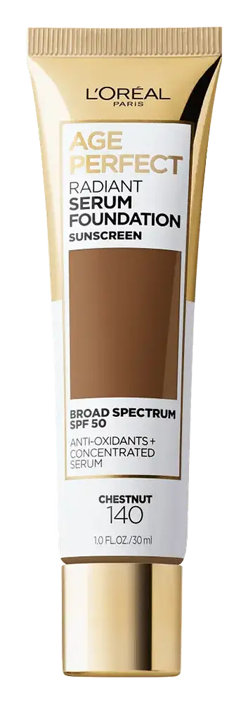 L'Oreal Age Perfect Radiant Serum Foundation With SPF 50 140 Chestnut