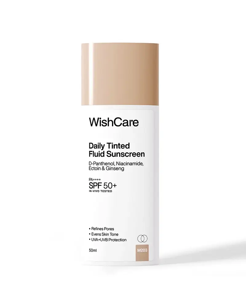 Wishcare Daily Tinted Fluid Sunscreen SPF 50+ M203