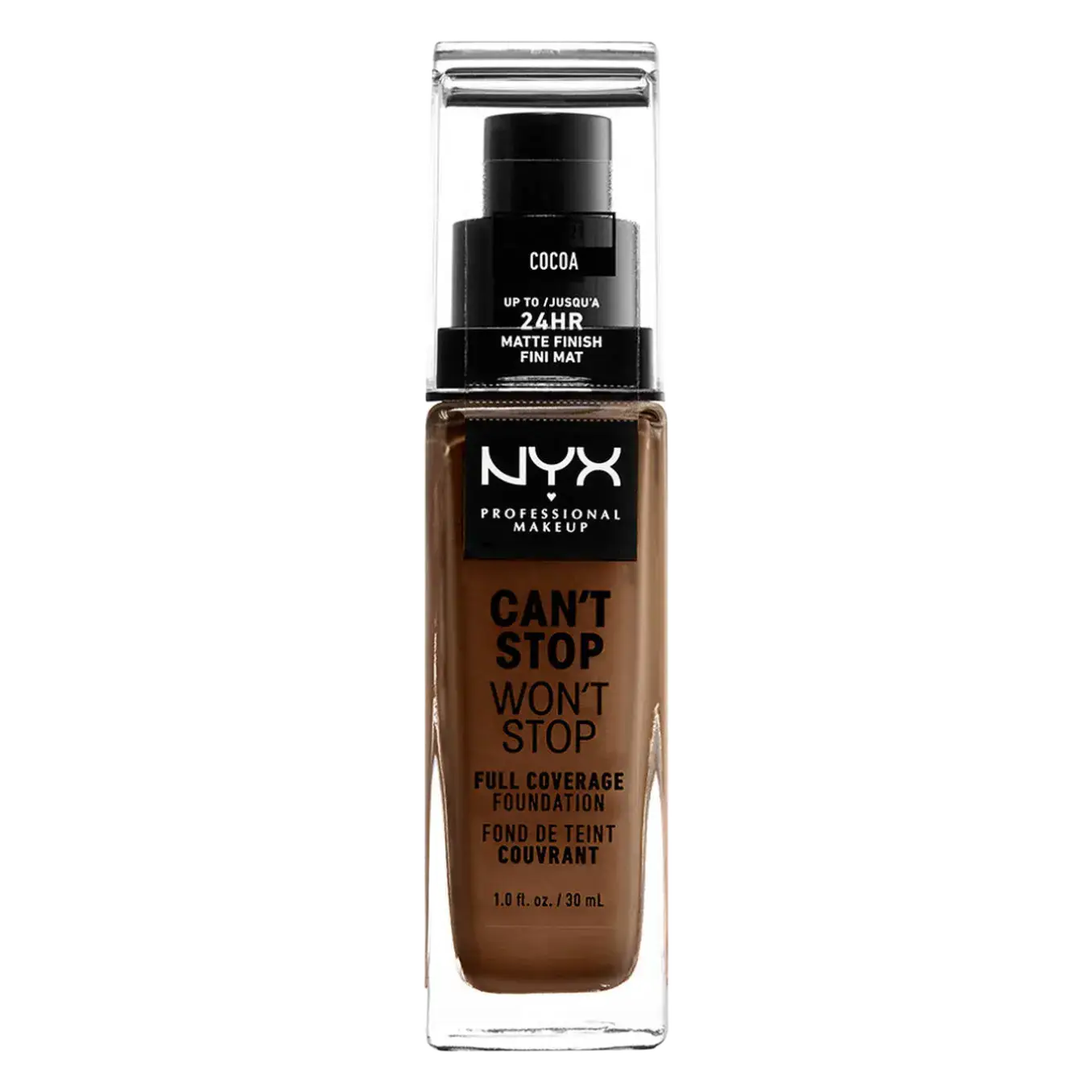 NYX Cosmetics Can't Stop Won't Stop Full Coverage Foundation 21 Cocoa