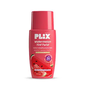 Plix Watermelon Tint Twist Colour Adapting Sunscreen SPF 50 PA++++ Sunlit Glow (Medium)