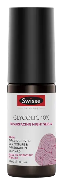 Swisse Glycolic 10% Resurfacing Night Serum